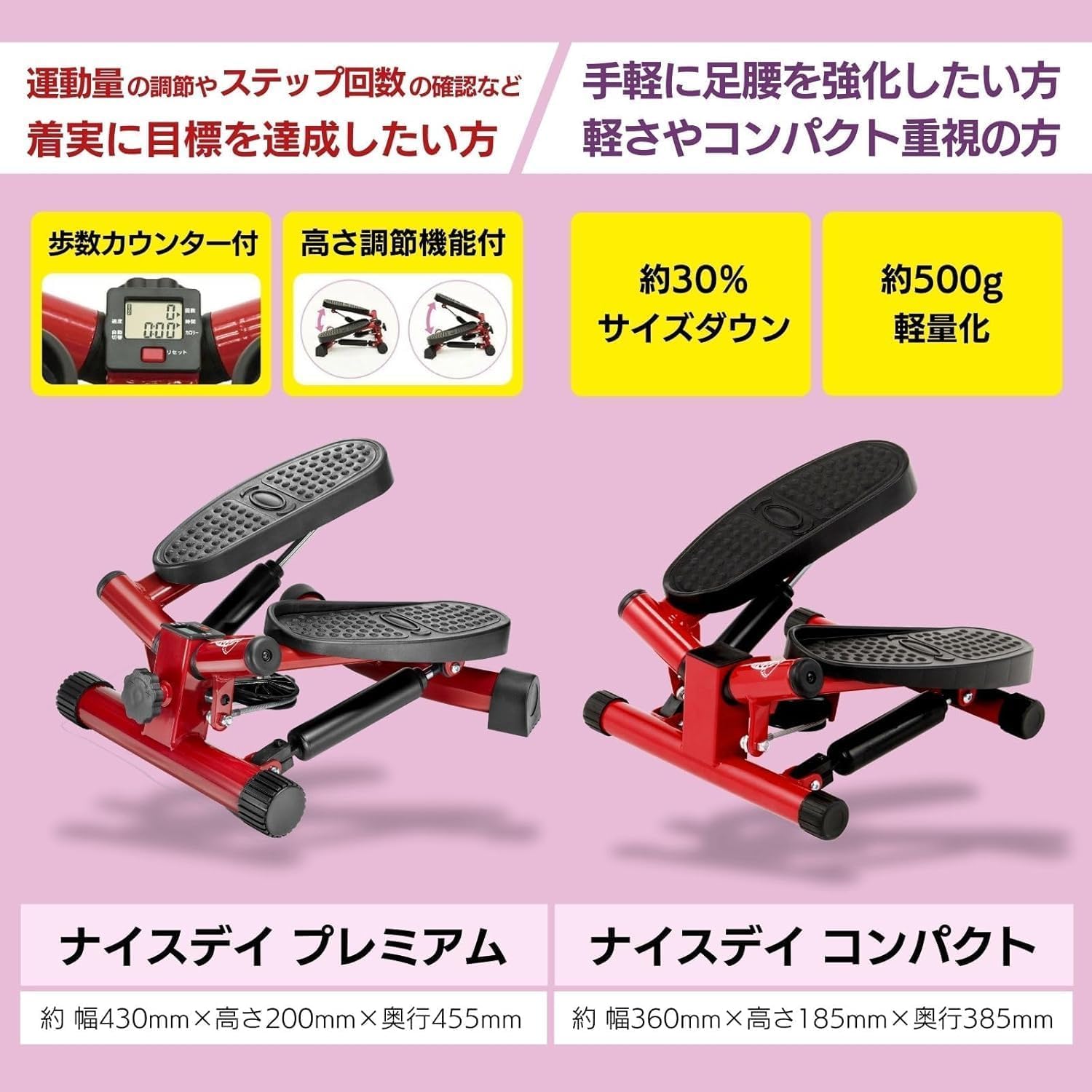 ショップジャパン・健康ステッパー ナイスデイ コンパクト版 Amazon.co.jp: 健康ステッパー ナイスデイ コンパクト ブラック Shop